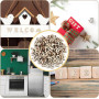 Wxinsheng 200 Pièces Lettres en Bois et Chiffres en Bois (A-Z + 0-9),Bois Naturel pour Bricolage,Décoration Mariage et Apprentis