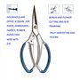 Cisaille d'élagage en acier inoxydable 9,2 pouces - Bonsai Pruning Snips - Ciseaux multi-usages