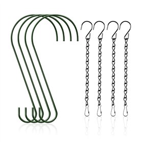 DHSBGWSX Lot de 4 crochets pour paniers suspendus