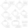 BAOFALI Lot de 17 guides d'enveloppes tout-en-un pour la fabrication de cartes et les travaux manuels en papier