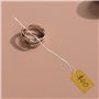 Lot de 200 étiquettes de prix pour bijoux, (26 x 15 mm) blanches avec ficelle