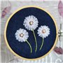 Lot de 16 mini cercles en bambou de 12,7 cm, pour broderie au point de croix, loisirs créatifs, couture pratique