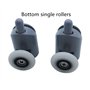 KEABATH Lot de 8 rouleaux de porte de douche en verre pour cabine de douche, salle de douche, rouleau de rechange pour porte de 