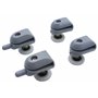 KEABATH Lot de 8 rouleaux de porte de douche en verre pour cabine de douche, salle de douche, rouleau de rechange pour porte de 