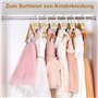 Lot de 10 SéParateurs de Taille en Bois pour Bébé – pour Vêtements (Tailles 50-104) – Organiseur de Penderie, Séparateurs de Cin