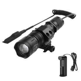 WESLITE Lampe Torche Tactique LED Rechargeable