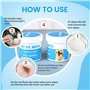 jadeseal 130 Unités Lingettes pour Les Yeux des Chiens,Nettoyant pour Éliminer Les Taches de Larmes, pour Le Nettoyage De L' Ocu