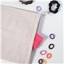 REBECCAGIBSON Lot de 8 sacs en coton avec cordon de serrage - 25 x 30 cm - Sac en tissu à peindre - Sac de rangement en coton po