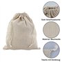 REBECCAGIBSON Lot de 8 sacs en coton avec cordon de serrage - 25 x 30 cm - Sac en tissu à peindre - Sac de rangement en coton po