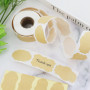 étiquettes adhésives avec papier kraft