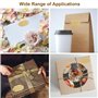 Lot de 300 étiquettes autocollantes pour écrire des confitures, étiquettes adhésives avec papier kraft, étiquettes à épices, 50 