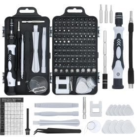 Kit de tournevis de précision 122 en 1 - Mini kit d'outils de précision - Pour téléphone portable