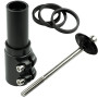 REBECCAGIBSON Rehausseur de guidon de vélo - En aluminium - Noir - 28,6 mm - 124 mm - Adaptateur de hauteur - Potence réglable