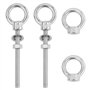 Lot de 2 vis à œil M6 x 60 mm