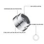 Adaptateur de robinet de 2 pièces, accessoires de robinet de raccordement avec joints en caoutchouc, adaptateurs de robinet file