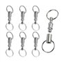 PFLYPF Lot de 6 porte-clés à double tête - Porte-clés en métal amovible - Confortable et pratique - Pour les voyages en plein ai