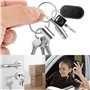 PFLYPF Lot de 6 porte-clés à double tête - Porte-clés en métal amovible - Confortable et pratique - Pour les voyages en plein ai