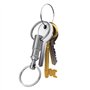 PFLYPF Lot de 6 porte-clés à double tête - Porte-clés en métal amovible - Confortable et pratique - Pour les voyages en plein ai