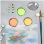 12 Morceaux de Bol mélangeur de Peinture en Acier Inoxydable, avec 1 Palette Acrylique, Outil de Coloration de modèle, bac à Pei