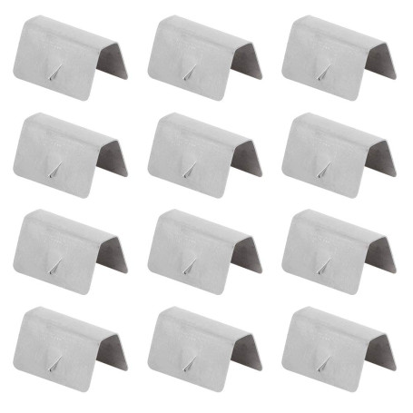 KIMISS12 pièces Vent Déflecteur Clips De Voiture Vent Pluie Déflecteur Canal En Acier Inoxydable Fixation Clips De Retenue Fit p