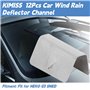 KIMISS12 pièces Vent Déflecteur Clips De Voiture Vent Pluie Déflecteur Canal En Acier Inoxydable Fixation Clips De Retenue Fit p