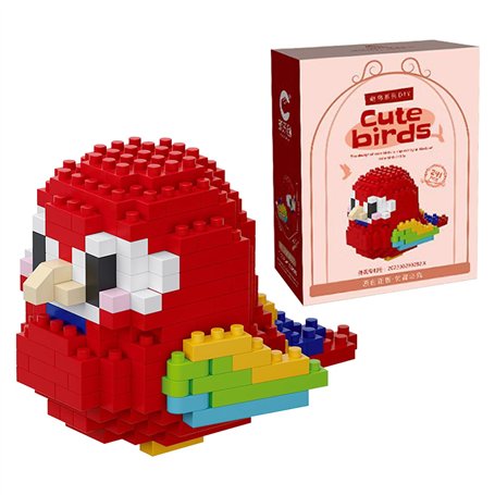 Ensemble de mini blocs de construction pour perroquet
