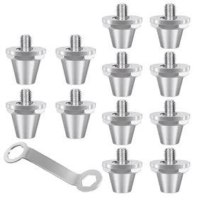 Lot de 12 crampons de rechange en aluminium pour chaussures de football
