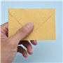 120 Pièces Mini Enveloppes Kraft Enveloppes de Cartes-Cadeaux Enveloppes de Carte de Visite de Mariage Petites Enveloppes Classi