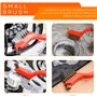Lot de 5 brosses métalliques multifonctionnelles - Brosse en fil de laiton - Brosse de nettoyage - Pour nettoyer et enlever la r