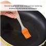 100 pièces de papier parchemin pour friteuse à air avec 1 pièce de brosse à four, papier sulfurisé pour poêle, doublure en papie