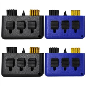 MEMOFYND Lot de 4 brosses de nettoyage 3 en 1 pour clubs de golf