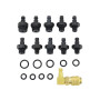 FreeTec Testeurs de Pression d'Huile, 140psi 10bar Manometre Pression Huile Moteur, Kit Outil Pression Huile Mano Pression Huile