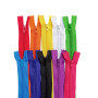 KGS Fermeture éclair en nylon pour couture et bricolage | 10 couleurs | Taille : 38 cm/15 pouces | 10 fermetures à glissière/paq