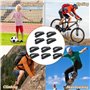 Lot de 5 paires de lacets réglables avec sangle fixe - Bande de fixation pour chaussures de football - Résistants à la déchirure