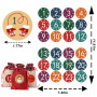 autocollant chiffre noel