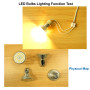 EACLL Ampoules LED GU10 10W, Blanc Chaud 2700K 850lm Équivalent 110W Halogène, Lot de 2, Dimmable 3 Niveaux de Luminosité via In