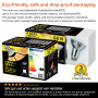 EACLL Ampoules LED GU10 10W, Blanc Chaud 2700K 850lm Équivalent 110W Halogène, Lot de 2, Dimmable 3 Niveaux de Luminosité via In