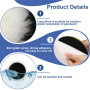 125 mm Ponceuse pad Polissage, Ensemble de 4 Pièces avec Velcro Tampon Polissage, Compatible avec Bosch et D'autres Marques pour