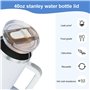 Couvercle pour Stanley Cup Etanche Compatible avec la Tasse Cup 40 oz, Couvercle pour Stanley Lot de 2 Couvercles de Rechange av