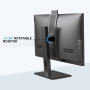 Ordinateur de Bureau PC Tout-en-Un 27'' Core i7(jusqu'à 3,2GHz),Ordinateur PC Rotatif écran 512 Go SSD 16 Go de RAM avec Frontal