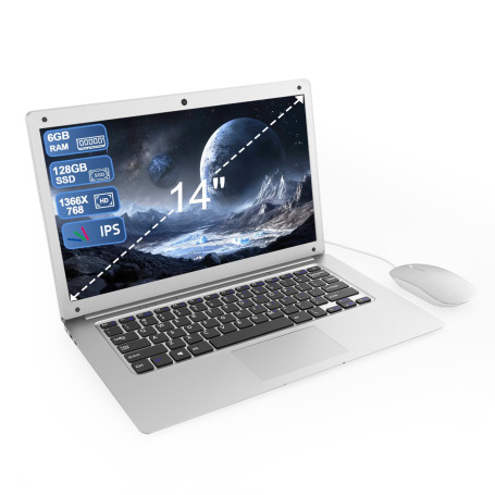 Ordinateur Portable 14 Pouces 6 Go RAM