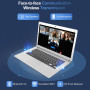 Ordinateur Portable 14 Pouces 6 Go RAM, 128 Go SSD Celeron Processeur Dual Core Portable PC 1366*768 IPS Laptop PC Sans Fil WiFi