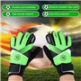 Omnikryp Gant de Gardien de But, Gant de Gardien But Football pour Enfants Jeunes Adultes, avec Double Support de Poignet Paume 