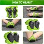 Omnikryp 6 Pièces Ensemble de Protections pour Enfant, Protection Roller Enfant, Equipement de Protéger Réglable Genouillères Co