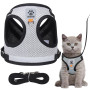 Omnikryp Ensemble Harnais et Laisse pour Chat Anti évasion