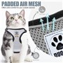 Chat Refléchissant Gilet Respirant (M Gris)