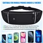deegbbyi Sac Banane, Sacoche Running Belt Réglable, Sac Banane pour Homme et Femme Imperméable, pour Homme Sport de Plein Air, M
