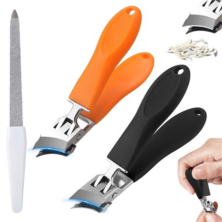 Poraceous 2 Pièces Coupe Ongle Pied