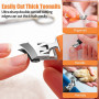 Poraceous 2 Pièces Coupe Ongle Pied, Coupe-ongles Incurvés Inclinés, Nail Clipper Sans Éclaboussures, Large Ouverture Nail Clipp