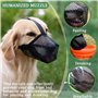 Poraceous Muselière pour Chiens, Muselière de Chien Souple Réglable, Masque Respirant pour Animaux Compagnie, pour Moyen Grand C
